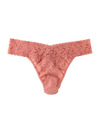 Hanky Panky Signature Lace Original Rise Thong In Himalayan Pink Salt