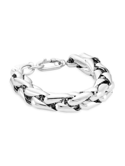 Lauren Rubinski 14k White Gold Medium Wheat Chain Bracelet