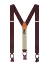 Trafalgar Big And Tall Hudson Brace Suspenders In Burgundy