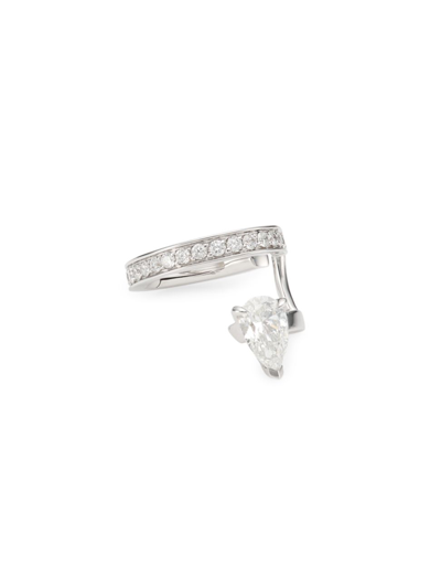 Repossi Women's Serti Sur Vide 18k White Gold & 0.36 Tcw Diamond Ear Cuff