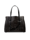 Alaïa Women's Mina 32 Perforated Leather Tote In Noir