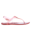 Coach Natalee Jelly Slingback Thong Sandals In Pink