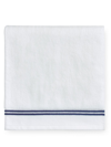 Sferra Aura Towel In White Dark Blue