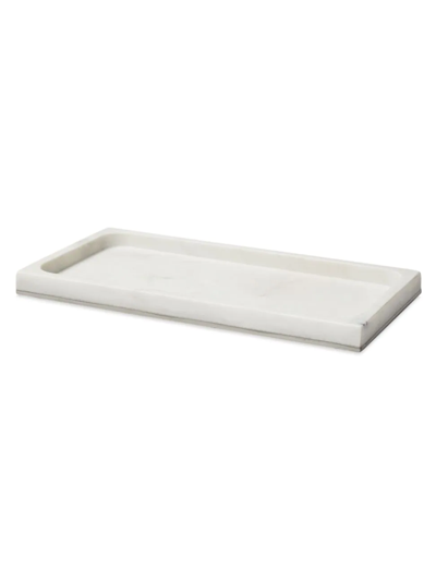 Sferra Pietra Marble Storage Tray In White/silver