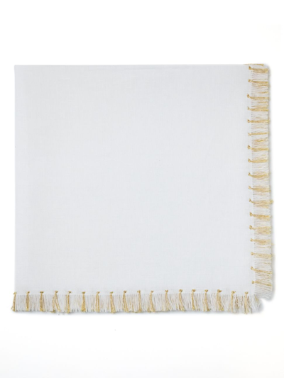 Tina Chen Designs Hand-knotted Fringe 4-piece Napkin Set
