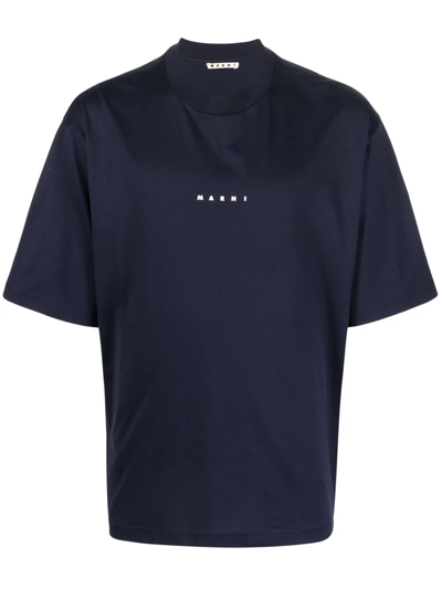 MARNI LOGO-PRINT COTTON T-SHIRT