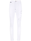 PHILIPP PLEIN LOGO-PRINT LEG JEGGINGS