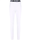 PHILIPP PLEIN LOGO-WAISTBAND LEGGINGS