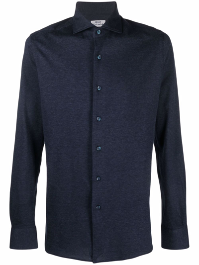 Orian Slim-cut Shirt In Blau