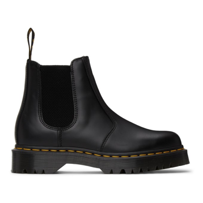 Dr. Martens' 2976 Bex Squared Toe Leather Chelsea Boots In Black