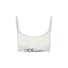 Khaite Carmelo Intarsia Ribbed-knit Bralette In Nude &amp; Neutrals