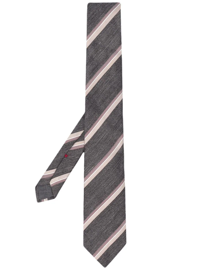 Brunello Cucinelli Stripe-print Tie In Lead