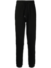 Hugo Boss Logo-print Drawstring Track Pants In Schwarz