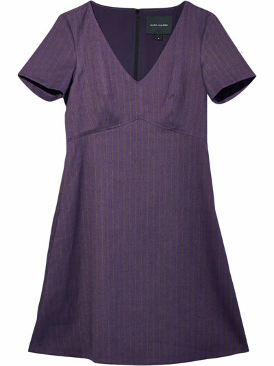 Marc Jacobs The Short Sleeve A-line Dress In Violett | ModeSens