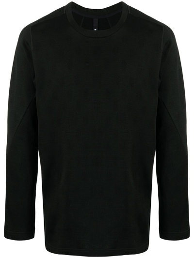 Byborre Long-sleeved Cotton T-shirt In Schwarz