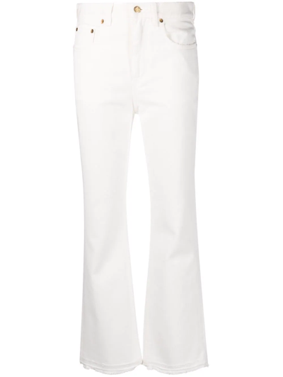 Golden Goose Distressed Denim Jeans In White