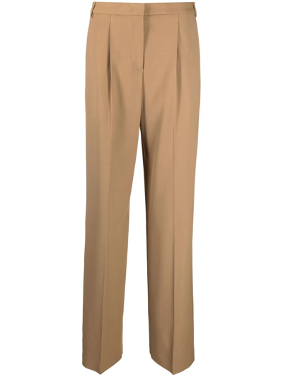 Aspesi High-waisted Tailored Trousers In 1088 Camel