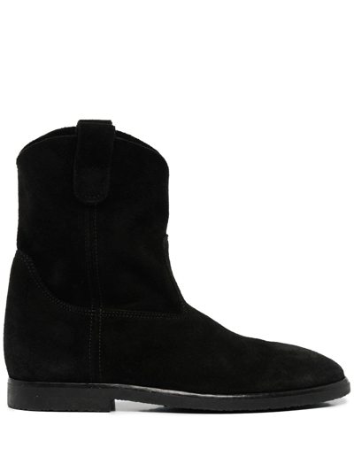 Re/done Black Suede 60s Camarguaise Boot
