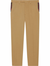 GUCCI WEB-DETAIL TAILORED TROUSERS