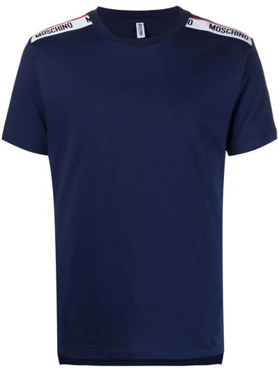 Moschino Loungewear Round Neck T-shirt In Blue