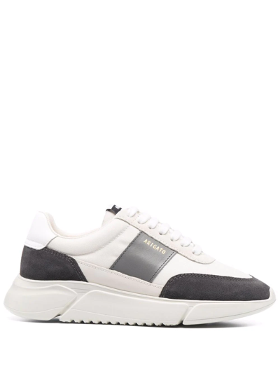 Axel Arigato Genesis Vintage Runner Grey Panelled Sneakers In White