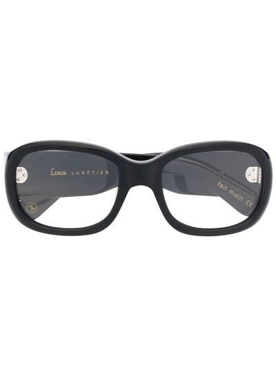 Lesca Oval-frame Glasses