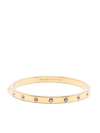 Kate Spade Crystal-embellished 12kt Gold-plated Bracelet In Gold
