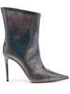 ALEXANDRE VAUTHIER SHINE FINISH POINTED TOE BOOTS