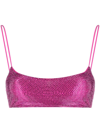 THE ANDAMANE SEQUIN-STUDDED BRA TOP