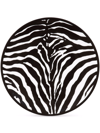 Dolce & Gabbana Zebra-print Porcelain Dinner Plates (set Of 2) In Weiss