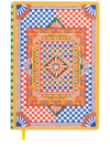 Dolce & Gabbana Medium Carretto-print Ruled Notebook In Orange