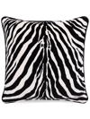 Dolce & Gabbana Medium Zebra-print Velvet Cushion In Black