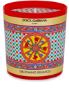 Dolce & Gabbana Carretto-print Scented Candle (250g) In Red