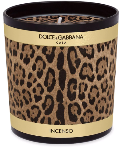 DOLCE & GABBANA LEOPARD-PRINT SCENTED CANDLE (250G)