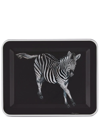 DOLCE & GABBANA MEDIUM ZEBRA-PRINT WOOD TRAY