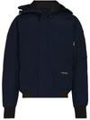 Canada Goose Chilliwack 625 Fill Power Down Hooded Bomber Jacket In Blue