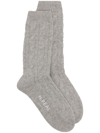 N•PEAL CABLE-KNIT CASHMERE SOCKS