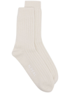 N•PEAL RIBBED CASHMERE SOCKS