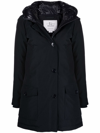 Woolrich Arctic High Collar Parka In Blue
