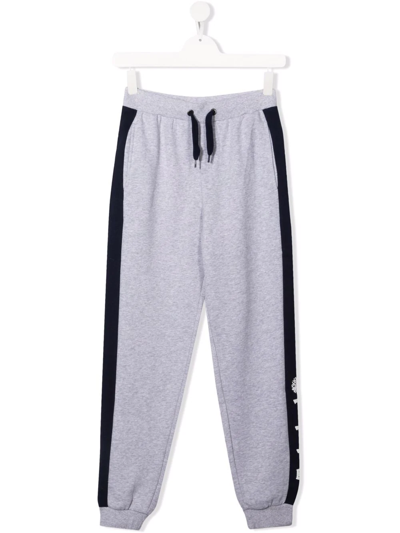 Timberland Teen Logo Print Joggers In Grey