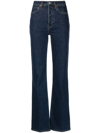 Re/done Comfort Stretch 70s Bootcut Jeans In Blue