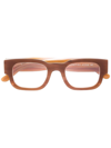 THIERRY LASRY LOYALTY SQUARE-FRAME GLASSES