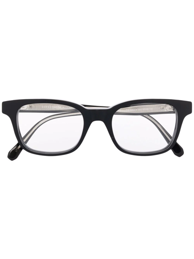 Omega Eyewear Square-frame Glasses In Black