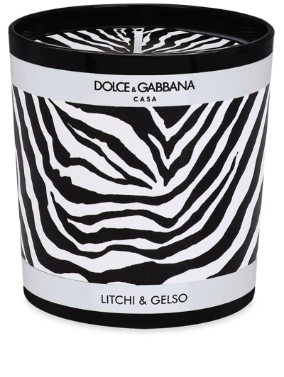 DOLCE & GABBANA ZEBRA-PRINT SCENTED CANDLE (250G)