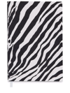 Dolce & Gabbana Medium Zebra-print Leather Ruled Notebook In Black