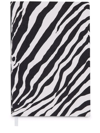 Dolce & Gabbana Medium Zebra-print Leather Ruled Notebook In Black