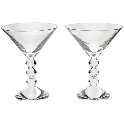 Baccarat Vega Stemware Martini Glass Set Of 2 2810901 In N,a