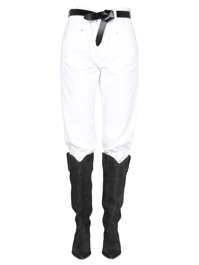 Isabel Marant "nadege" Jeans In White