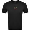 Paul &amp; Shark Paul And Shark Logo T Shirt Black In Black