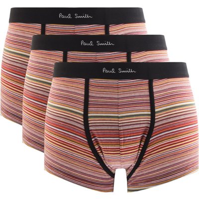 Paul Smith Striped Pattern Boxers In Black